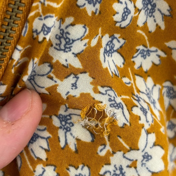 Urban Outfitters kimchi mustard floral print spaghetti strap dress size 4 - Picture 5 of 5